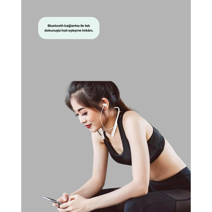 Uzun Süre Dayanıklı Manyetik Başlıklı Bluetooth Kulaklık