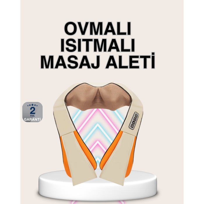 Bel Omuz Boyun Masaj Aleti Ovmalı Isıtmalı Kas Yorgunluğu Giderici