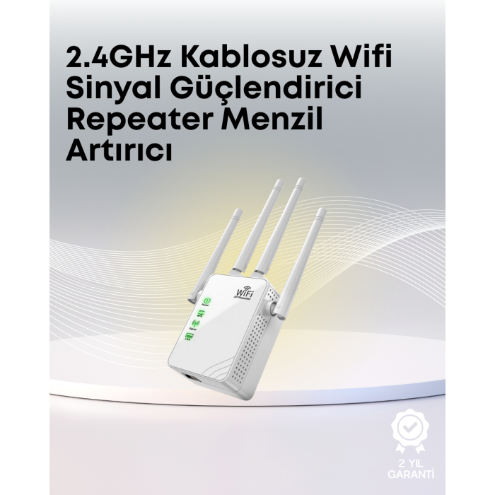 Yüksek Hızlı Parazit Önleyici WiFi Repeater Router