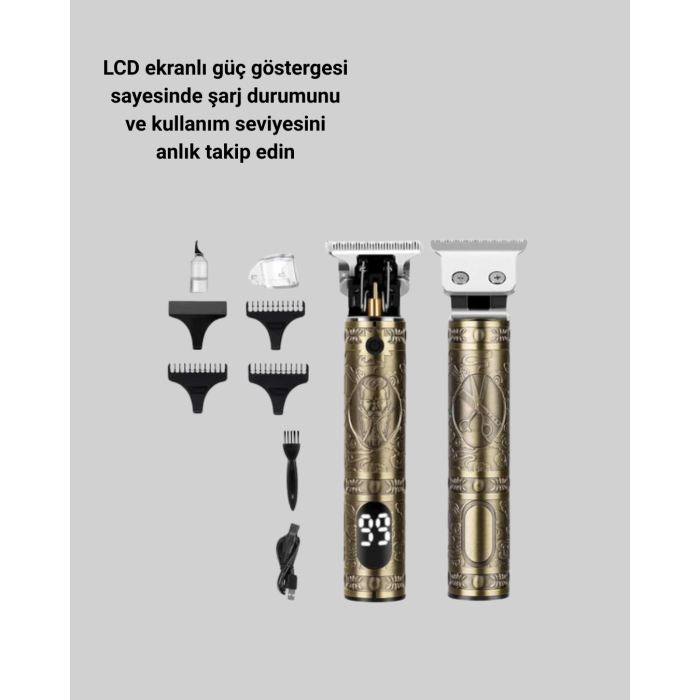 Su Geçirmez Daling Saç ve Sakal Tıraş Makinesi