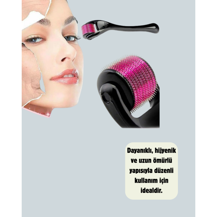 Dermaroller Titanyum 540 İğneli 0.5 mm Cilt Yenileme ve Anti Aging Etkisi