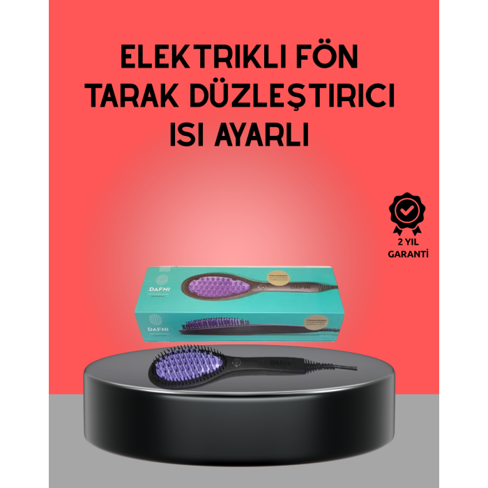 PTC Seramik Teknolojili Saç Düzleştirici Tarak Tüm Saç Tipleri İçin Uygun