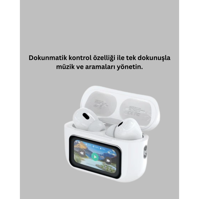 Yüksek Bass ve Güçlü Ses Özellikli Akıllı Bluetooth Kulaklık Dokunmatik Kontrol