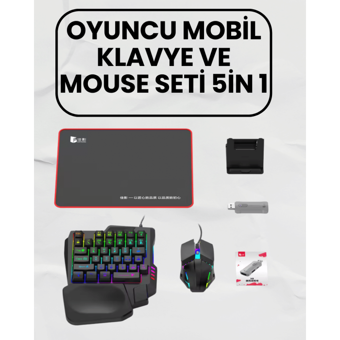 Bluetooth 5.3 Mobil Oyun Aksesuar Seti – PUBG Uyumlu