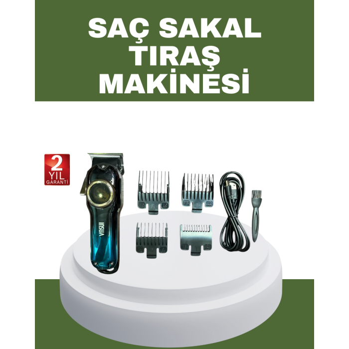 Güçlü Motorlu Paslanmaz Çelik Bıçaklı Saç Kesim Makinesi