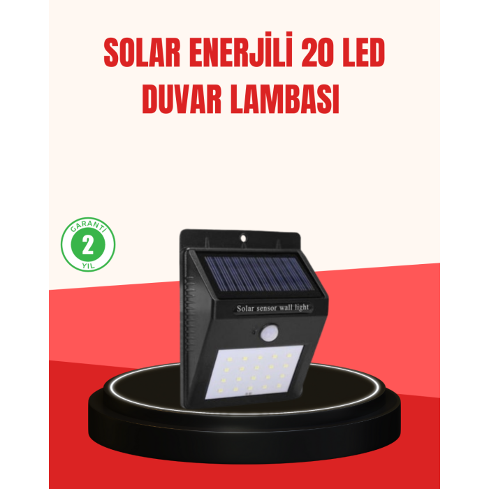 Güneş Enerjili Su Geçirmez Dış Mekan Aydınlatma