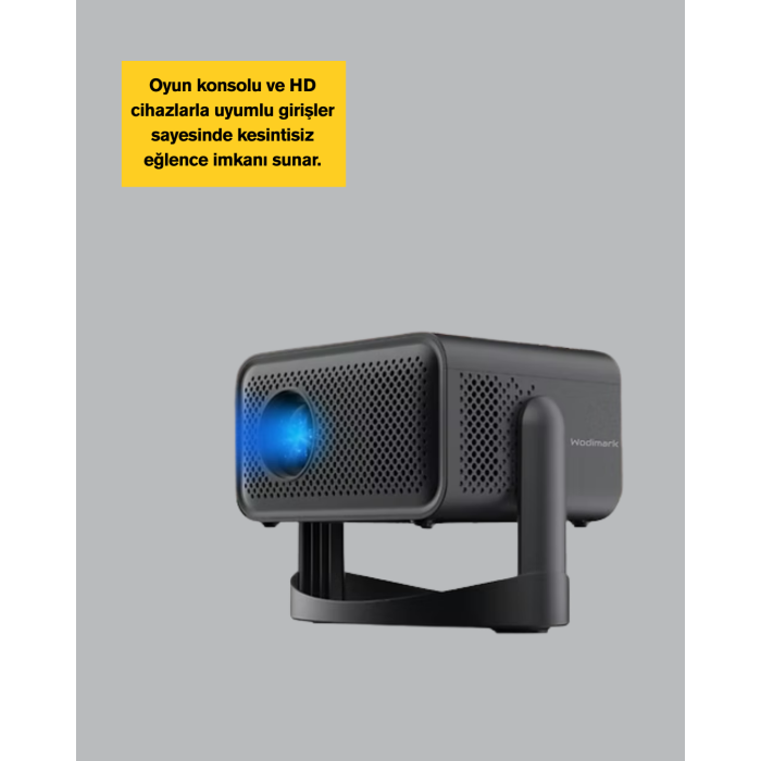 WiFi 6 ve Bluetooth 5 Bağlantılı Taşınabilir Projeksiyon Makinesi