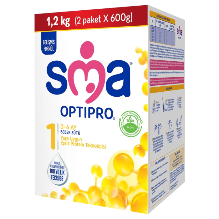 BFS  SMA Optipro Probiyotik 1 Bebek Devam Sütü 0-6 Ay 1200 Gr