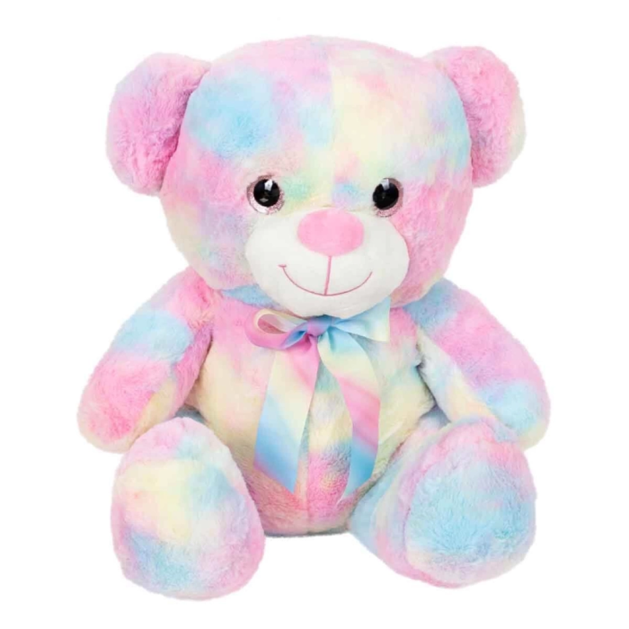 BFS   Gökkuşağı Renkli Peluş Ayı 45 cm