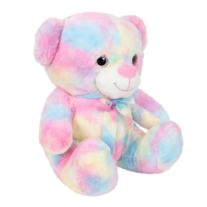 BFS   Gökkuşağı Renkli Peluş Ayı 45 cm