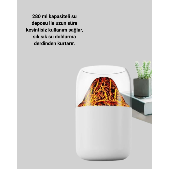 USB Şarjlı Volkanik Tasarımlı Buhar Makinesi