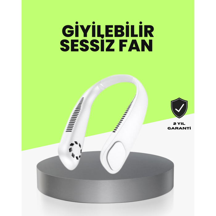 Bıçaksız Güvenli Tasarımlı Sessiz Boyun Fanı