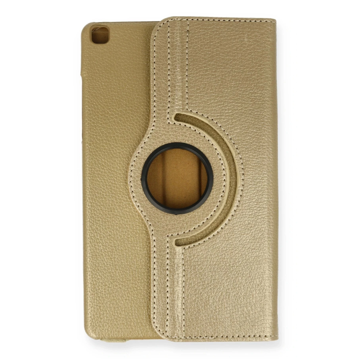 BFS Samsung Galaxy Tab A9 Kılıf 360 Tablet Deri Kılıf - Gold