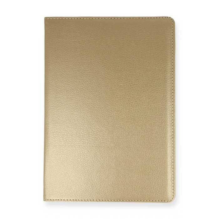BFS Samsung Galaxy Tab A9 Kılıf 360 Tablet Deri Kılıf - Gold