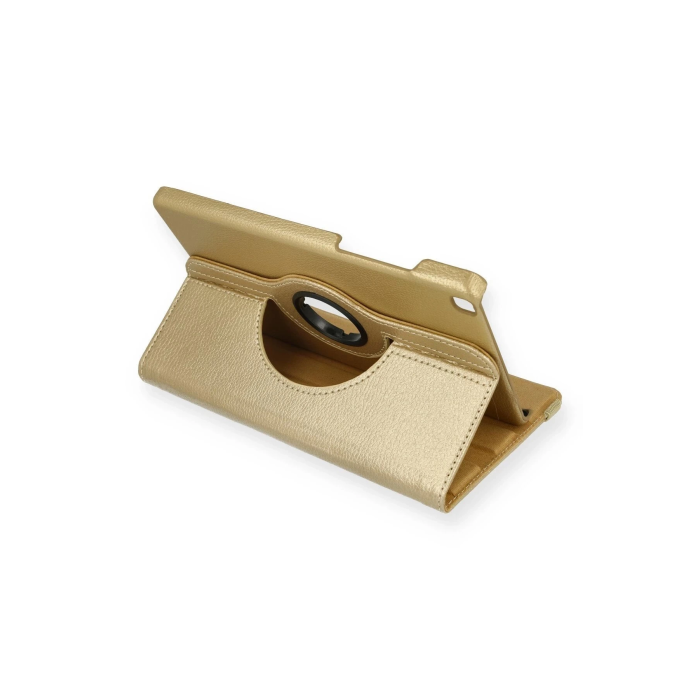 BFS Samsung Galaxy Tab A9 Kılıf 360 Tablet Deri Kılıf - Gold