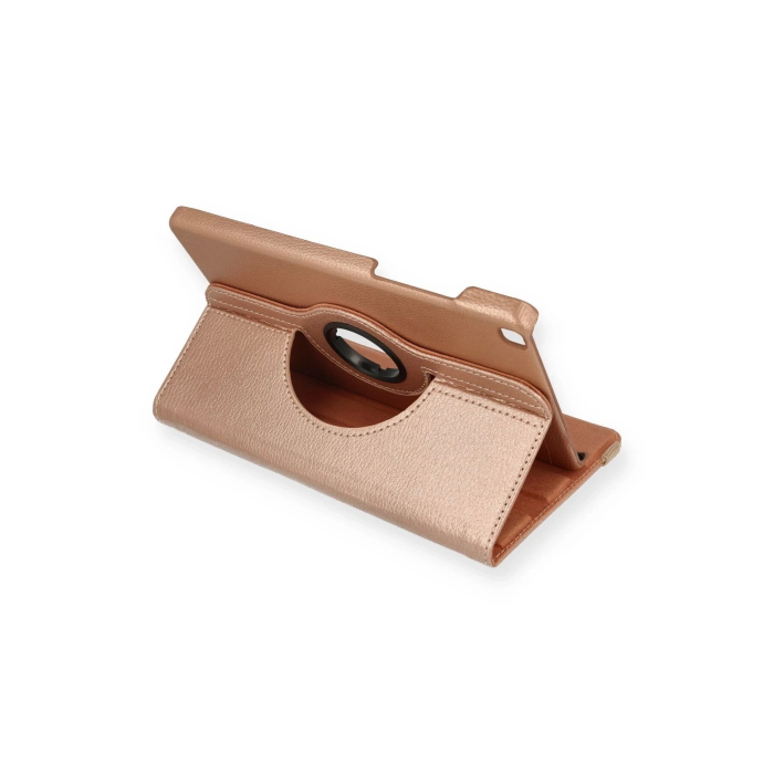 BFS Samsung Galaxy Tab A9 Kılıf 360 Tablet Deri Kılıf - Rose Gold