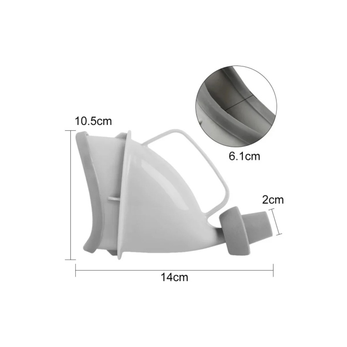 BUFFER® Unisex Taşınabilir Hijjenik Seyahat Tuvalet Aparatı Seyahat Tuvalet Hunisi