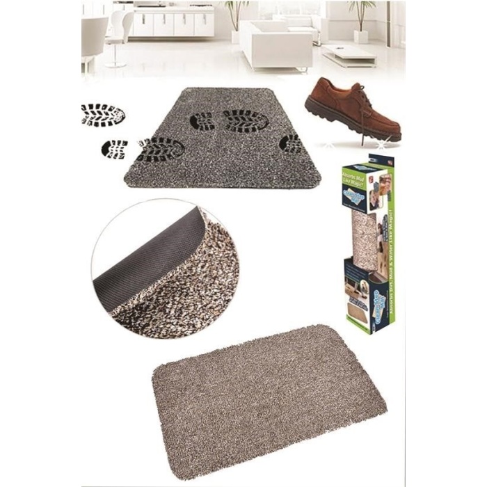 BUFFER® Çamaşır Makinesinde Yıkanabilir Kir Toz Emici Mikrofiberli Paspas