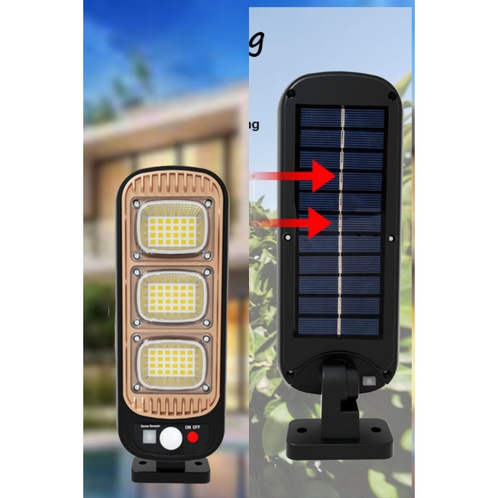 BUFFER® Sensörlü Güneş Enerjisi İle Şarj Olabilen Duvara Monte Solar Aydınlatma  GL-84069