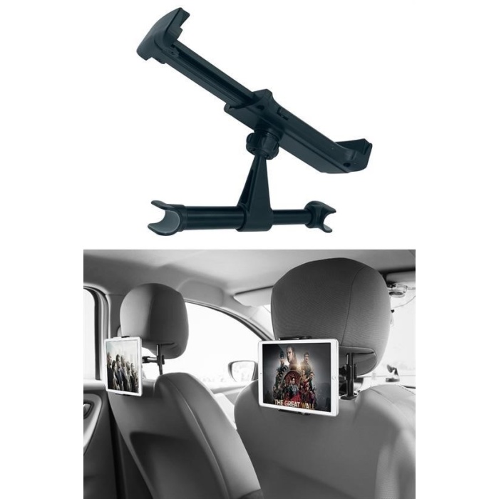 BUFFER® Oto Koltuk Arkası Telefon Tablet Tutucu Ayarlanabilir 360 Derece Dönebilen Pratik Stand