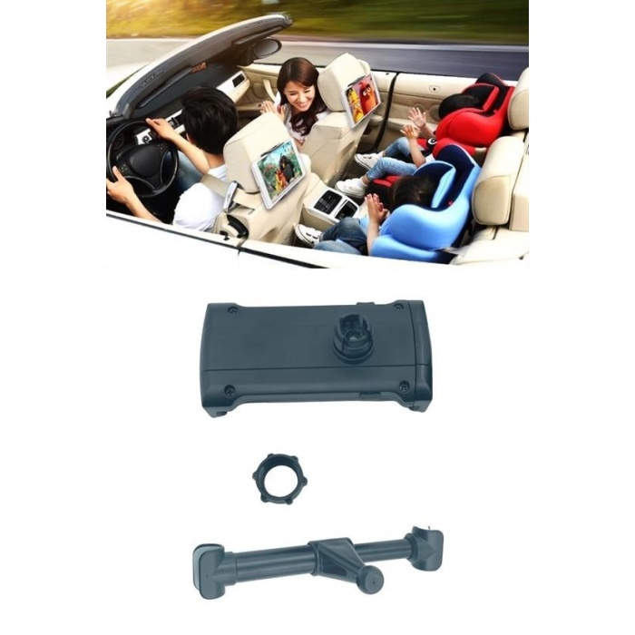 BUFFER® Oto Koltuk Arkası Telefon Tablet Tutucu Ayarlanabilir 360 Derece Dönebilen Pratik Stand