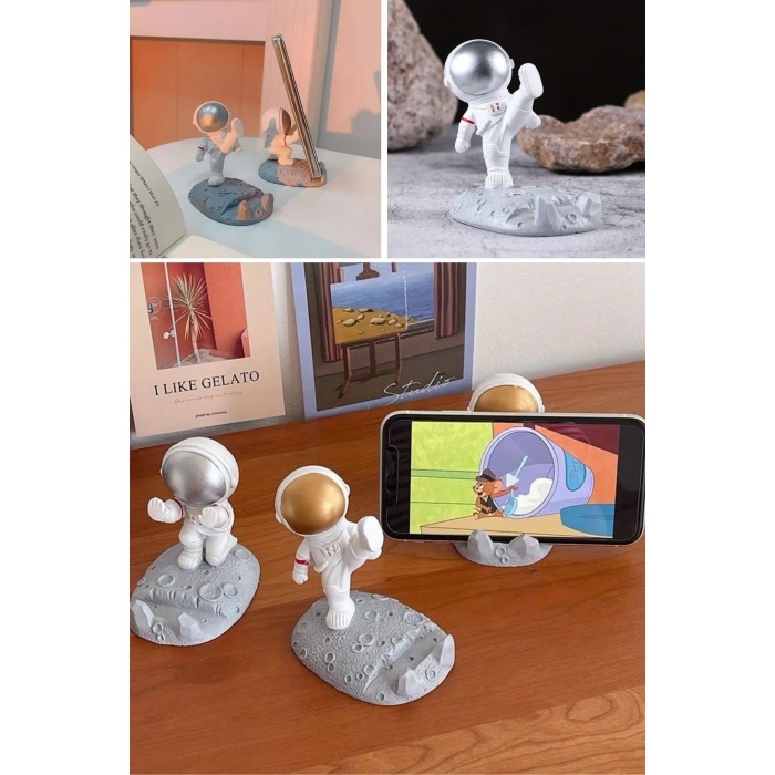 BUFFER® Mini Astronot Model Telefon ve Tablet Tutucu Standı