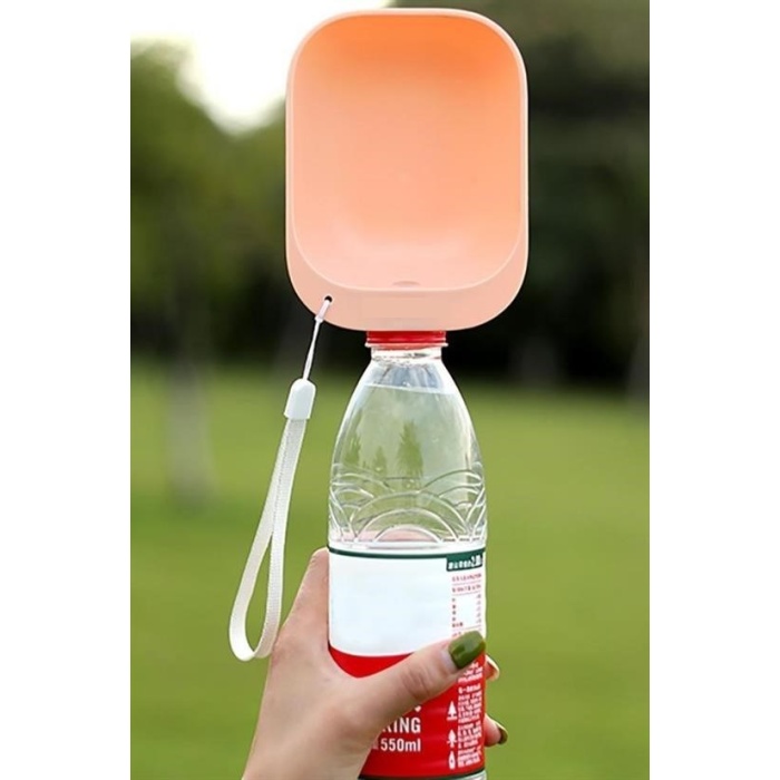 BUFFER® Evcil Hayvan Plastik Yıkanabilir Taşınabilir Su Şişesi Bağlantılı Su Kabı