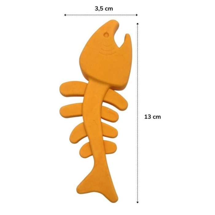 BUFFER® Balık Kemiği İskelet Şekilli Renkli Plastik Kedi Oyuncağı