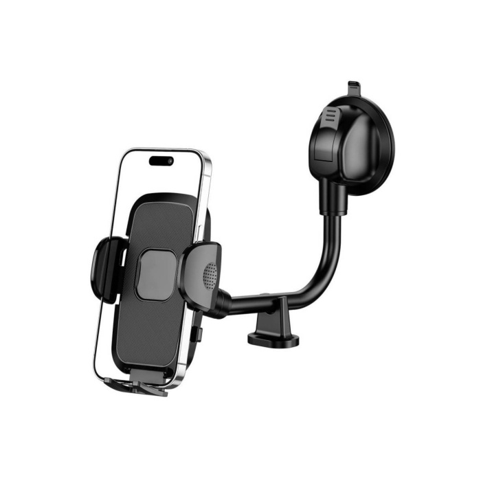 BUFFER® Ayarlanabilir Vakum Kilitli Cam Ve Torpidoya Takılabilen Telefon Tutucu