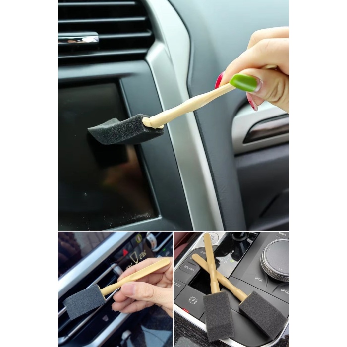 BUFFER® 5li Araba Havalandırma Temizleme Fırçaları Klima Çıkışları,Toz Alma&Otomobil İçi Detaylı Mini Temizlik Aparatları