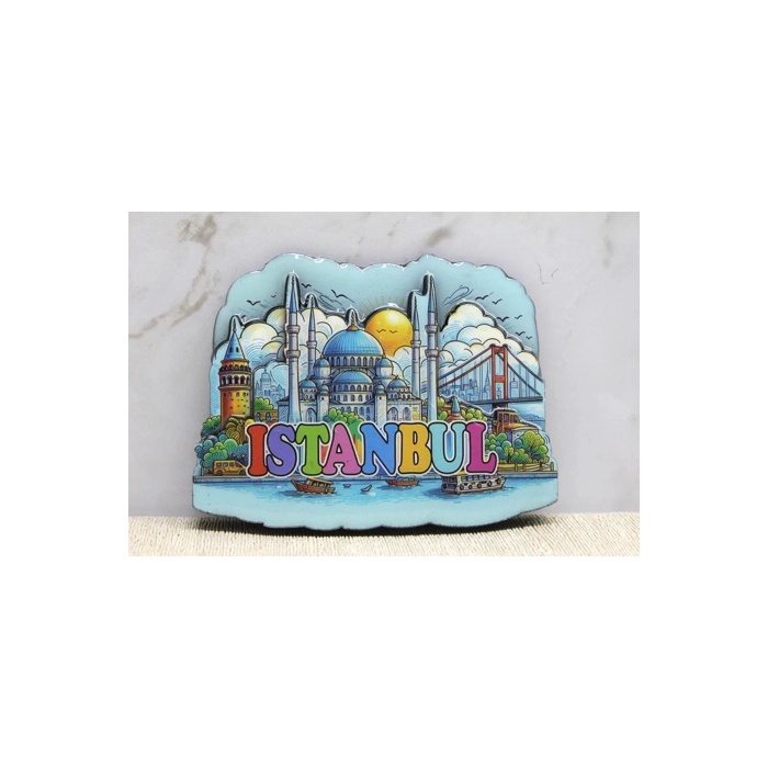 Ahşap İstanbul Temalı Magnet Alk4360