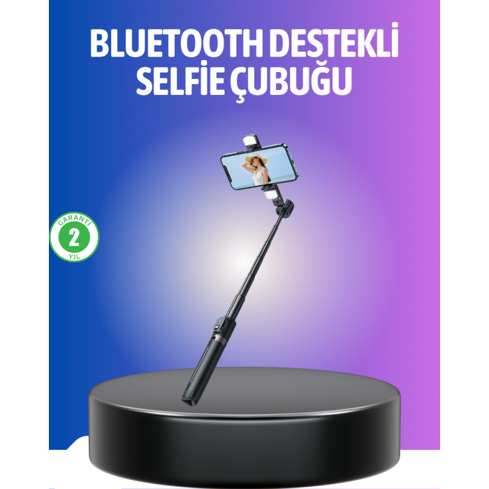Bluetooth Selfie Çubuğu – Uzaktan Kumandalı