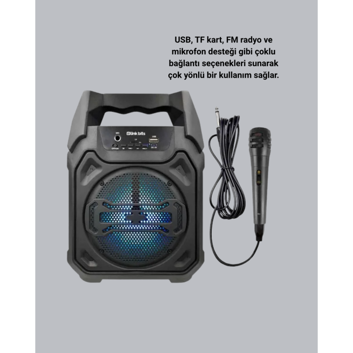 Taşınabilir Şarjlı Hoparlör – Bluetooth, TWS ve Uzun Pil Ömrü