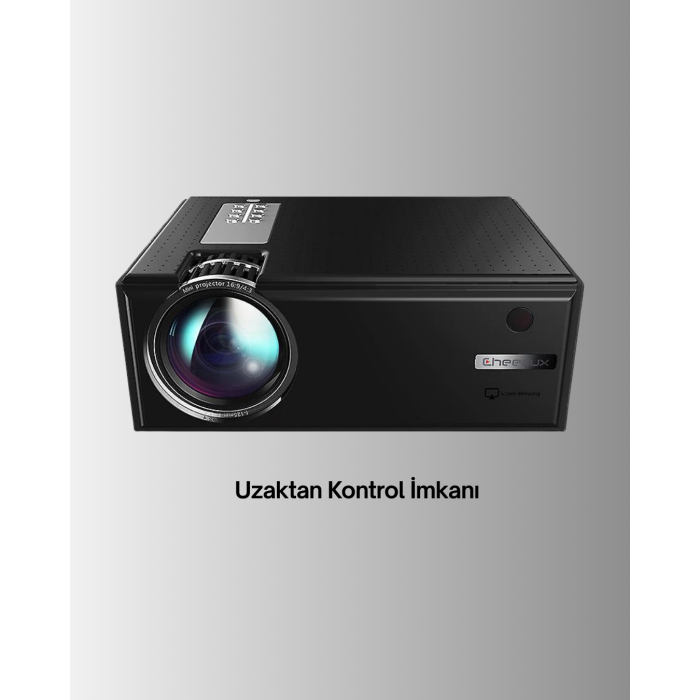 Yüksek Parlaklıkta Projeksiyon Cihazı – 1080p Destekli, Taşınabilir Ev Sineması Sistemi