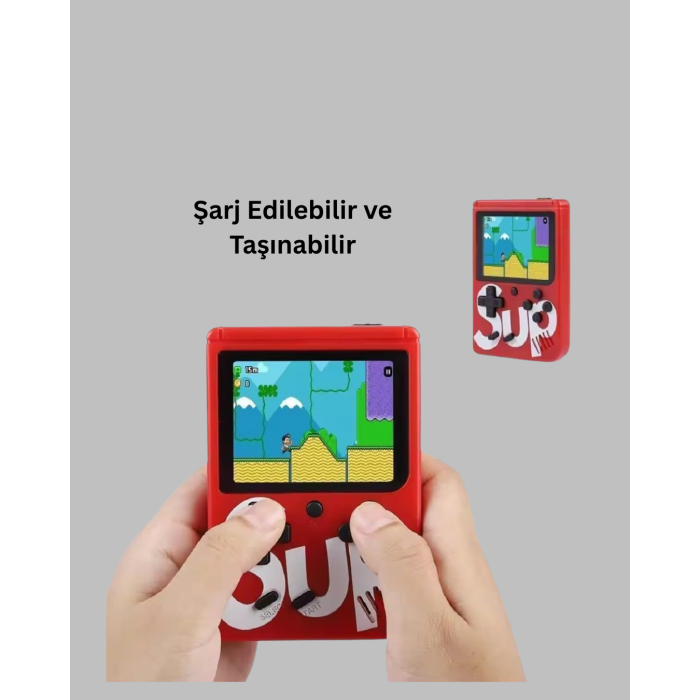 400 Oyunlu Taşınabilir Retro El Konsolu