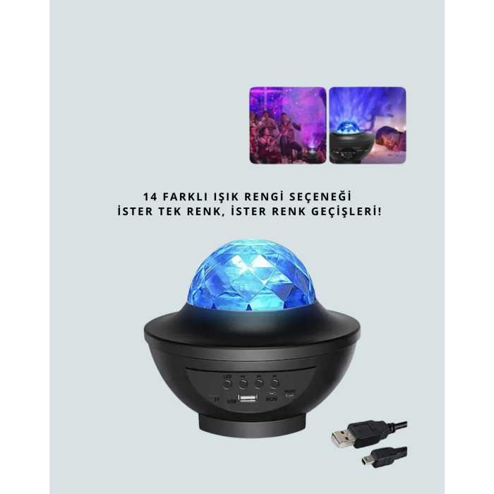 10 Renkli Kombinasyon + Breathing Light + 2 Saat Zamanlayıcılı Star Lamba
