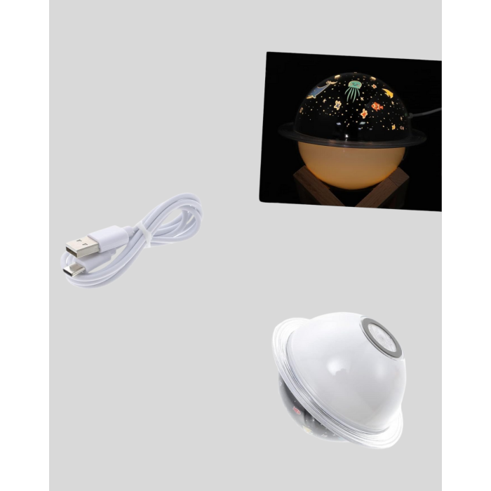 USB ile çalışan projektörlü aromaterapi nemlendirici masaüstü kullanım için uygun