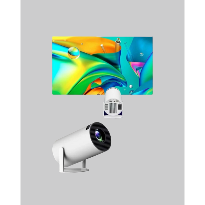 4K Destekli Full HD Projeksiyon Cihazı – 130 inç Geniş Ekran, WiFi ve HDMI Bağlantılı