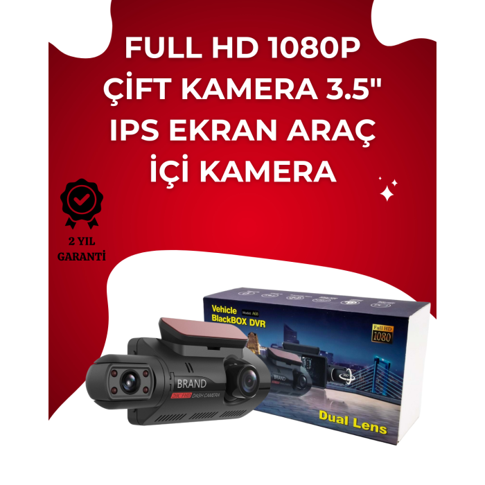 Otomatik Kayıtlı Full HD Araç Kamerası – Döngüsel Kayıt ve Hareket Algılama