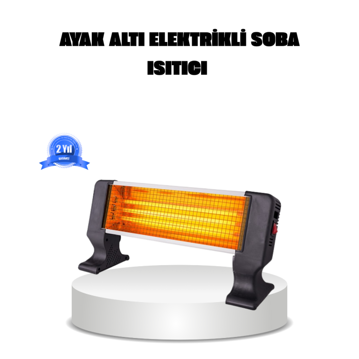 1200 Watt Ayak Isıtıcı – Hızlı Isınma, 2 Yıl Garantili ve Şık Tasarım