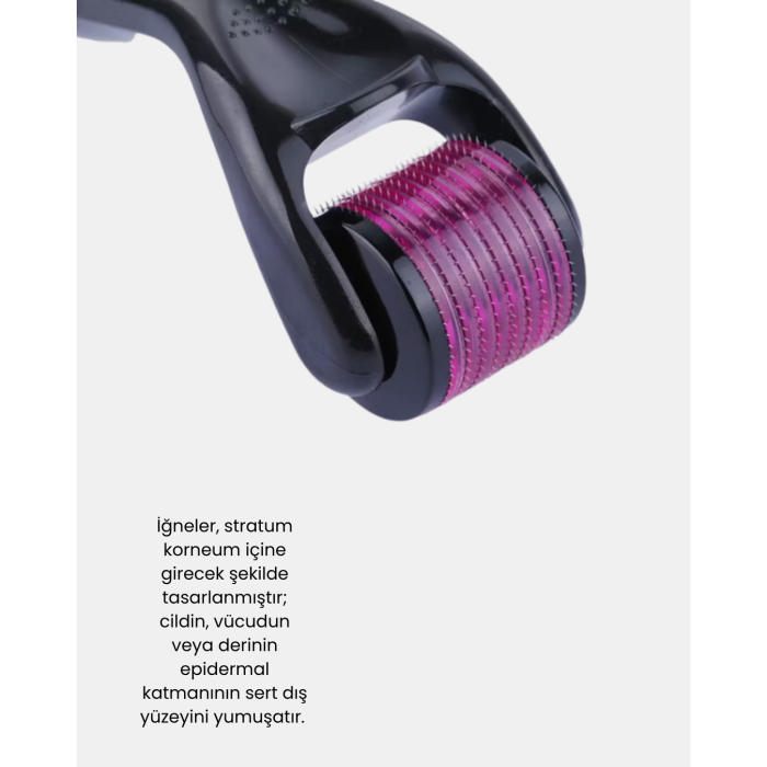 Derma Roller Titanyum İğneli Cilt Yenileyici – Akne ve Kırışıklık Karşıtı