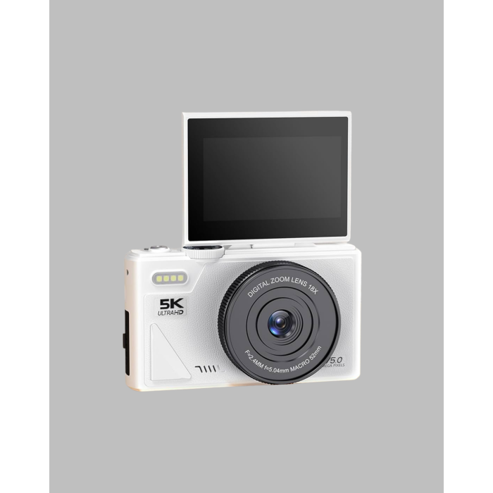 5K UHD Dijital Kamera WiFi Bağlantılı Otofokus 18x Zoom Taşınabilir