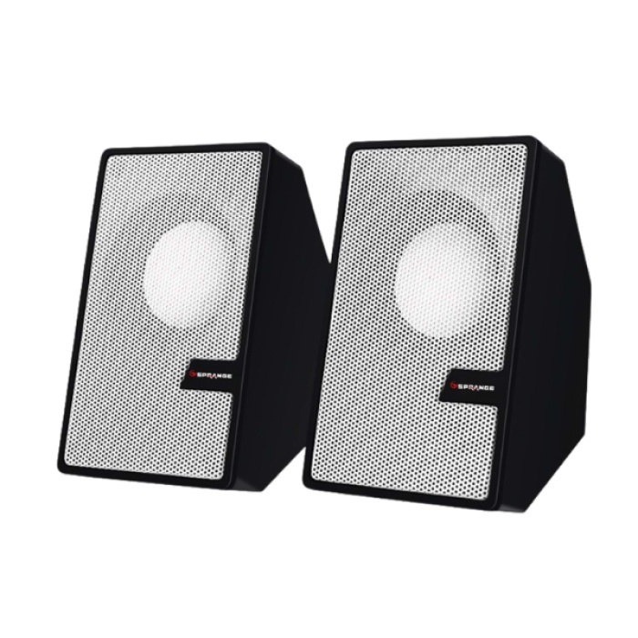 Beyaz USB 2.0 + 3.5mm USB Hoparlör