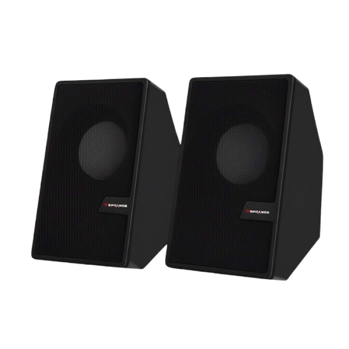 Siyah USB 2.0 + 3.5mm USB Hoparlör