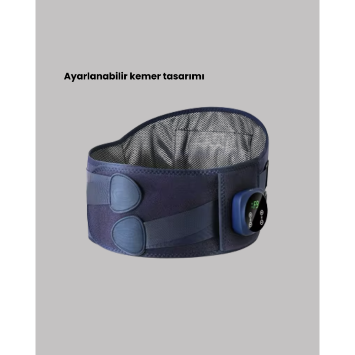 Dijital Ekranlı Isıtmalı Masaj Kemeri Bel Çevresi 100 cm Altı İçin Uygun