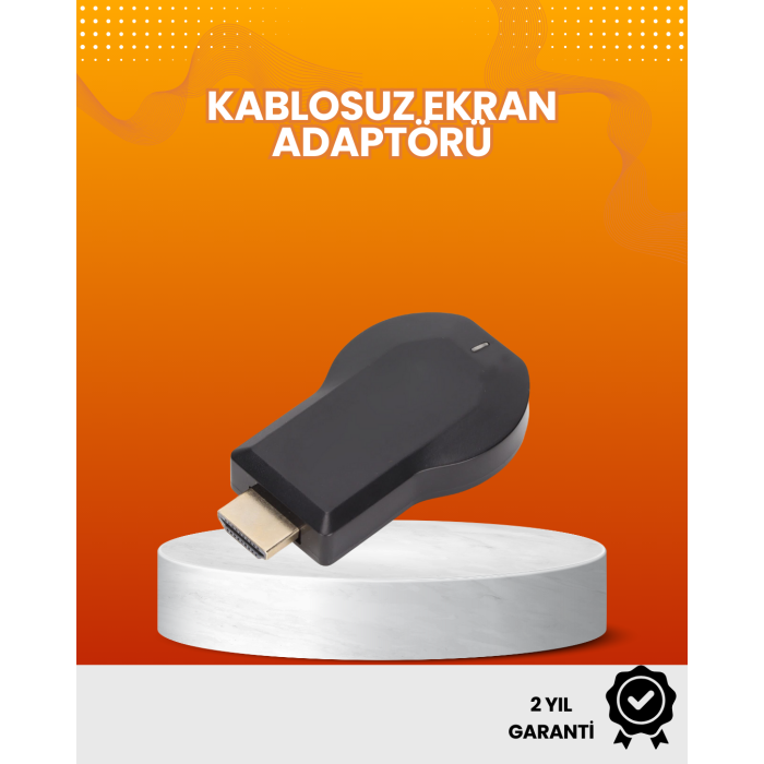 Yazılım Gerektirmeyen Kablosuz Mirroring Adaptörü – 1080p HD Görüntü Kalitesi