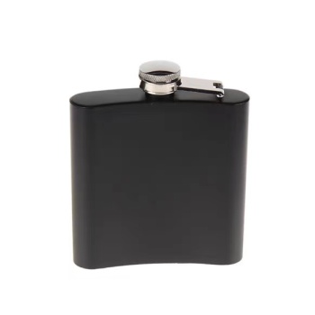 Siyah 6 oz Çelik Cep İçki Kanyak Matarası