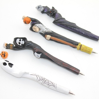 Polyester Tükenmez Kalem Cadılar Bayramı Temalı