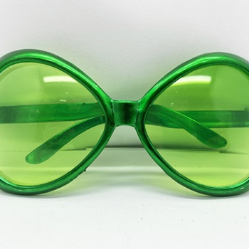 Yeşil Renk Yeşilçam Nostalji 80li Yıllar 90lı Yıllar Parti Gözlüğü  7x16 cm