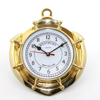 Pirinç Çapalı Duvar Saati